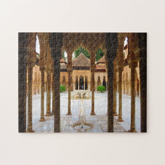 Gericht der Löwen, Alhambra, Spanien - Puzzlespiel Puzzle (Horizontal)