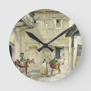 Gericht der Moschee (Patio de la Mesquita), von ' Runde Wanduhr