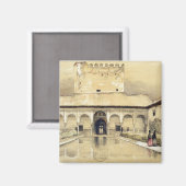 Gericht der Myrten (Patio de los Arrayanes) und Magnet (Vorderseite/Rückseite)