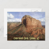 Gericht-Felsen Postkarte (Vorne/Hinten)