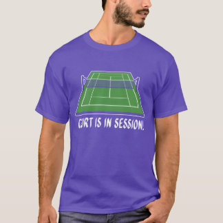 Gericht ist in Sitzungennis Court Sports Athlet Fa T-Shirt