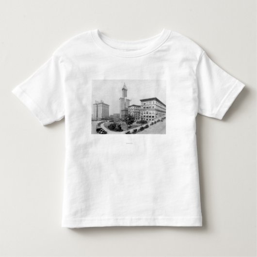Gericht-Quadrat und Smith-Turm in Seattle Kleinkind T-shirt (Vorderseite)