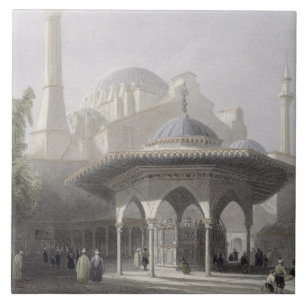 Gericht und Brunnen von St. Sophia, Istanbul, Fliese