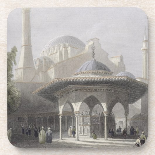 Gericht und Brunnen von St. Sophia, Istanbul, Untersetzer (Vorderseite)