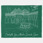 Gericht von Alhambra 2 Fleecedecke (Vorderseite (Horizontal))