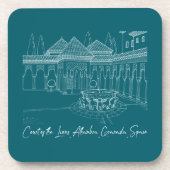 Gericht von Alhambra 2 Getränkeuntersetzer (Vorderseite)