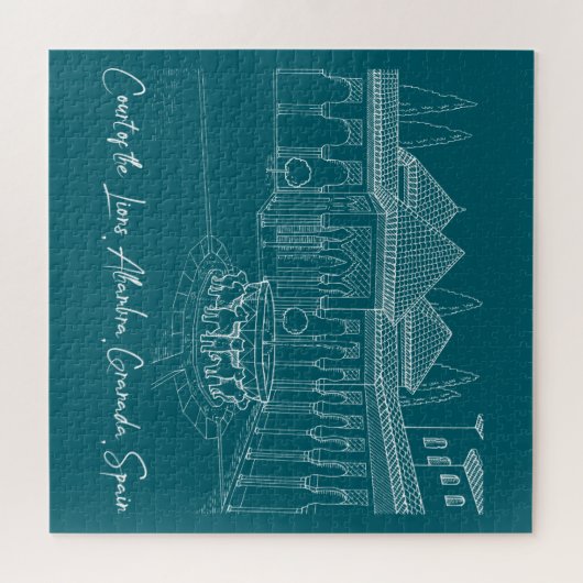 Gericht von Alhambra 2 Puzzle (Horizontal)
