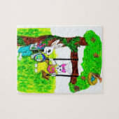 GERICHTETES EASTER-BUNNY-Rätsel Puzzle (Horizontal)