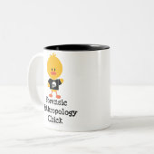 Gerichtliche Anthropologie-Küken-Tasse Zweifarbige Tasse (Vorderseite Links)
