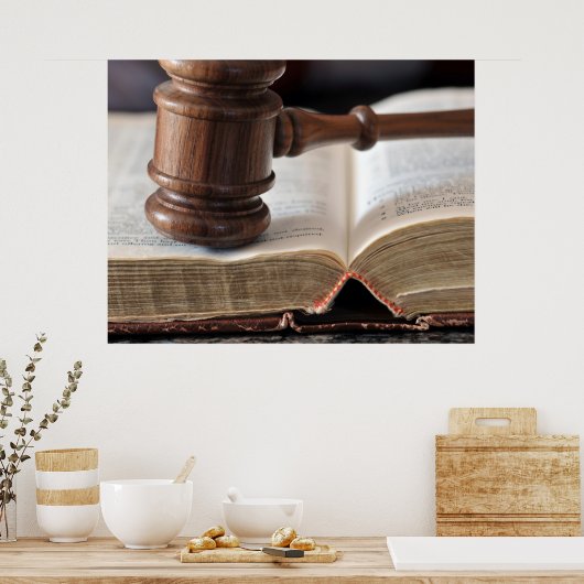 Gerichtliche Entscheidungen Poster (Küche)