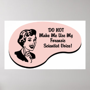 Gerichtliche Wissenschaftler-Stimme Poster