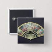 Gerichts-Fan, Franzosen, 18. Jahrhundert Button (Vorne & Hinten)