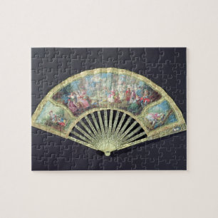 Gerichts-Fan, Franzosen, 18. Jahrhundert Puzzle