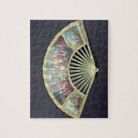 Gerichts-Fan, Franzosen, 18. Jahrhundert Puzzle (Vertikal)