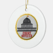 Gerichts-Offizier Keramik Ornament (Links)