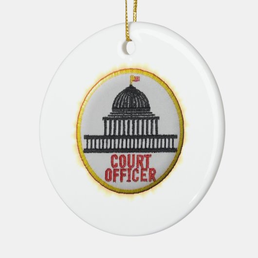 Gerichts-Offizier Keramik Ornament (Links)