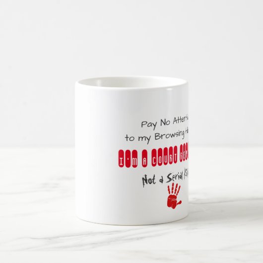 Gerichts-Reporter-GrasengeschichtsTasse Kaffeetasse (Mittel)