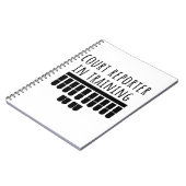 Gerichtsbericht im Trainingsnotizbuch Notizblock (Linke Seite)