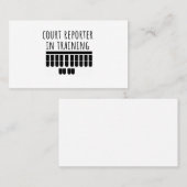 Gerichtsbericht in der Trainings-Visitenkarte Visitenkarte (Vorne/Hinten)