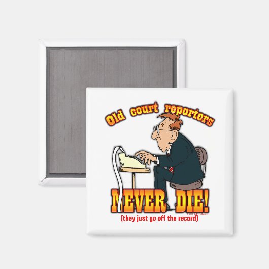 Gerichtsberichterstatter Magnet (Vorderseite/Rückseite)