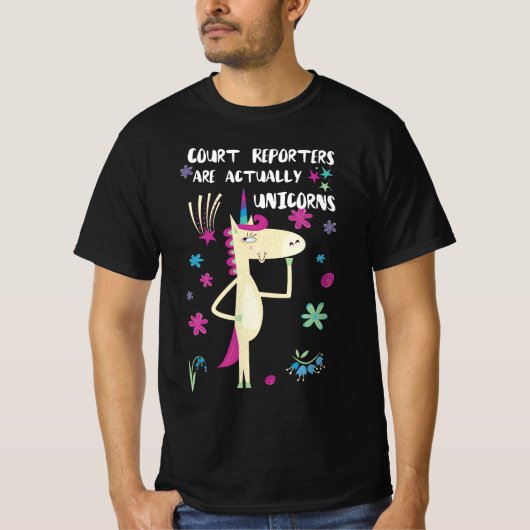 Gerichtsberichterstatter sind eigentlich Einhörner T-Shirt (Vorderseite)