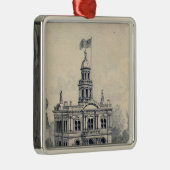 Gerichtsgebäude, Fresno Ornament Aus Metall (Rechts)