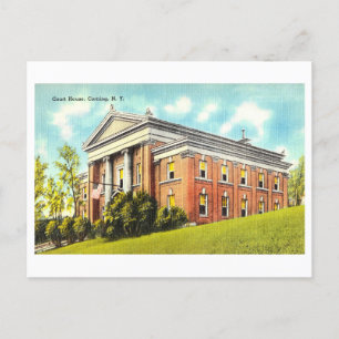 Gerichtsgebäude in Corning, New York, Vintage Reis Postkarte