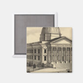 Gerichtsgebäude, Santa Clara Co Magnet (Vorderseite/Rückseite)