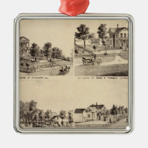 Gerichtsgebäude von Stillwater, Minnesota Silbernes Ornament
