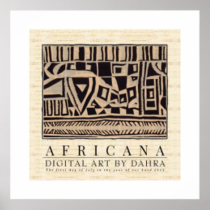 GERICHTSHAFRIKANISCHE POSTER