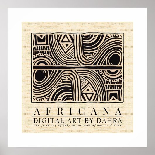 GERICHTSHAFRIKANISCHE POSTER (Vorne)