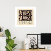 GERICHTSHAFRIKANISCHE POSTER (Heimbüro)