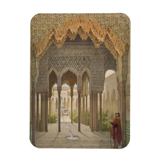 Gerichtshof der Löwen, Alhambra, Granada, 185 Magnet (Vertikal)