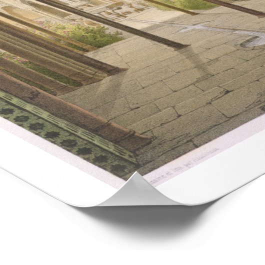 Gerichtshof der Löwen, Alhambra, Granada, 185 Poster (Ecke)