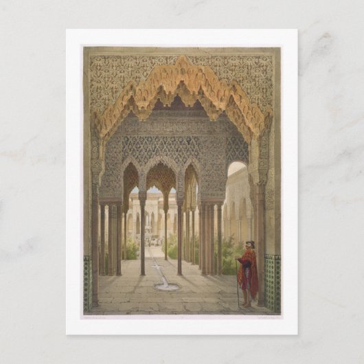 Gerichtshof der Löwen, Alhambra, Granada, 185 Postkarte (Vorderseite)