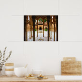 Gerichtshof der Löwen, Alhambra, Spanien - Poster (Küche)