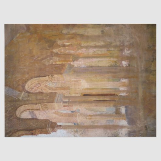 Gerichtshof der Löwen, Alhambra (von Henri Regnaul Seidenpapier (Vorderseite)