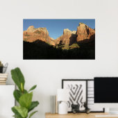 Gerichtshof der Patriarchen I im Zion-Nationalpark Poster (Heimbüro)
