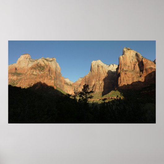 Gerichtshof der Patriarchen I im Zion-Nationalpark Poster (Vorne)