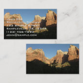 Gerichtshof der Patriarchen I im Zion-Nationalpark Visitenkarte (Vorne/Hinten)