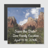 Gerichtshof der Patriarchen II im Zion-Nationalpar Magnetkarte (Vorne/Hinten)