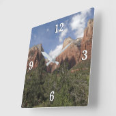 Gerichtshof der Patriarchen II im Zion-Nationalpar Quadratische Wanduhr (Winkel)