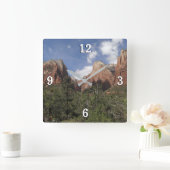 Gerichtshof der Patriarchen II im Zion-Nationalpar Quadratische Wanduhr (Zuhause)