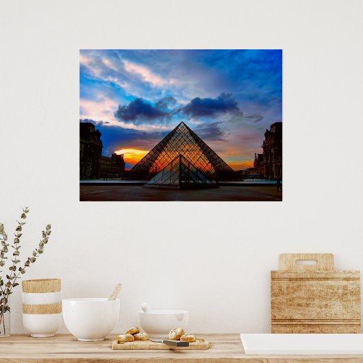 GERICHTSHOF DES LOUVRE-MUSEUMS POSTER (Küche)