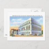 Gerichtshof und Post, Mobile Alabama Postkarte (Vorne/Hinten)