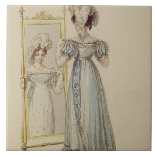 Gerichtskleid, Modegeck von Ackermanns Reposi Fliese (Vorderseite)