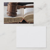 Gerichtssaal-Entscheidungs-Visitenkarten Visitenkarte (Vorne/Hinten)