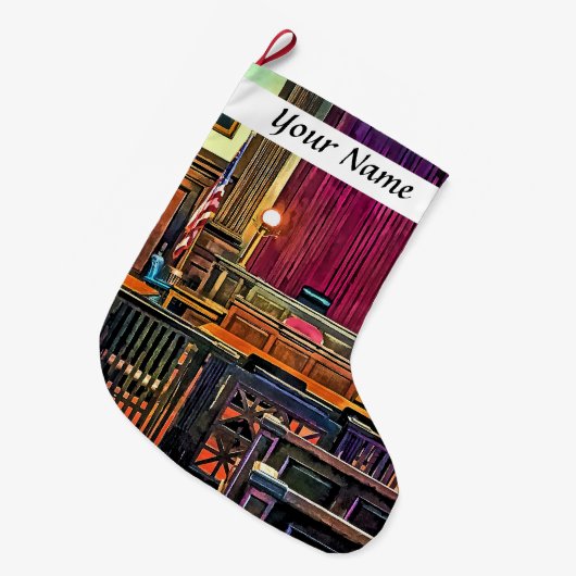 Gerichtssaal Großer Weihnachtsstrumpf (Vorderansicht (hängend))