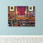 Gerichtssaal Leinwanddruck (Insitu (Holzboden))