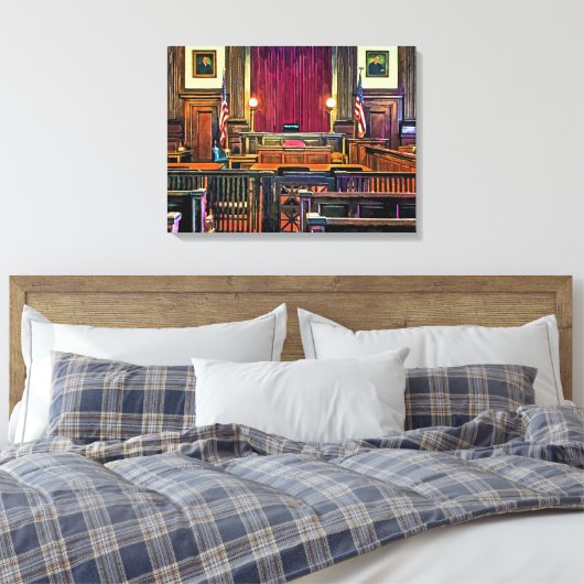 Gerichtssaal Leinwanddruck (Insitu (Schlafzimmer))